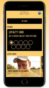 Notting Hill Coffee Project screenshot 1