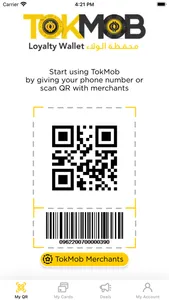 TOKMOB-Loyalty,Coupons,Offers screenshot 1