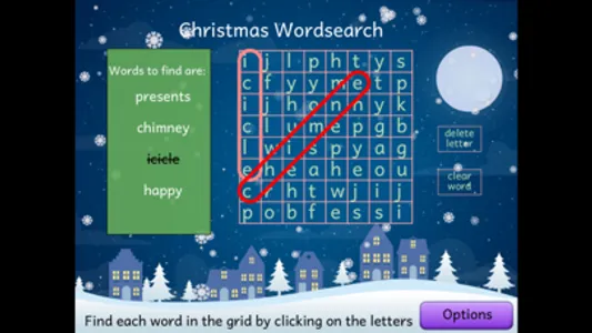 Christmas Wordsearch Lite screenshot 0