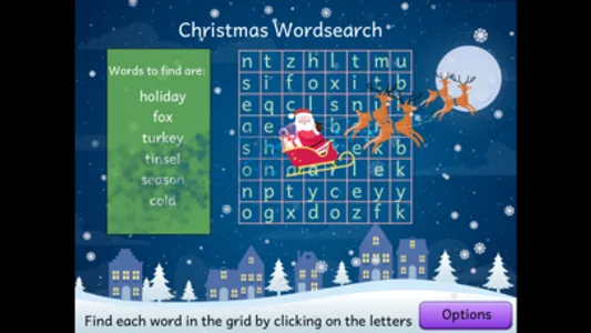 Christmas Wordsearch Lite screenshot 1