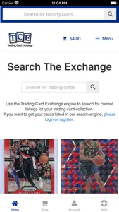 Trading Card Exchange screenshot 0