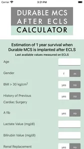 Durable MCS after ECLS screenshot 1