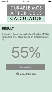 Durable MCS after ECLS screenshot 2