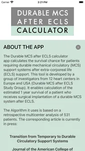 Durable MCS after ECLS screenshot 3