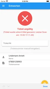 TicketMachine ScanApp screenshot 1