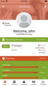 HelloGym Client App screenshot 0