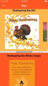 Happy Thanksgiving Day Gif SMS screenshot 1