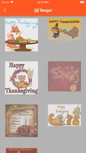 Happy Thanksgiving Day Gif SMS screenshot 2