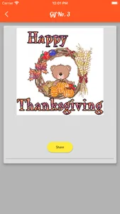 Happy Thanksgiving Day Gif SMS screenshot 3