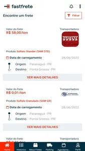 FastFrete Motorista screenshot 1