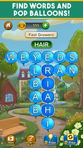 Word Balloons Word Search Game screenshot 1