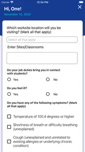 Schools Self Screening screenshot 2