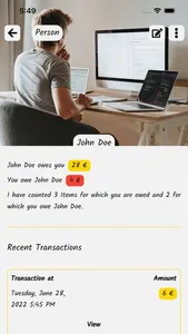 Debes: Who owes me? Do I owe? screenshot 2
