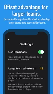 Golf: Team Generator screenshot 2