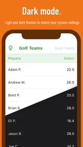 Golf: Team Generator screenshot 3