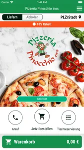 Pizzeria Pinocchio eins screenshot 0