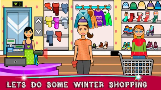 Pretend Winter Vacation Life screenshot 3