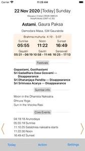 Gaudiya Calendar screenshot 0