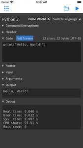 CodeRun - Code Snippet Run screenshot 2