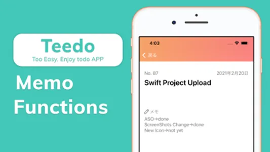 Teedo - SNS Like Todo App screenshot 1