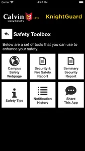 KnightGuard Calvin University screenshot 5