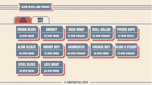 Slow Blues Guitar Jam Tracks screenshot 2