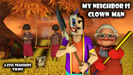 Scary Clown Man Neighbor screenshot 0