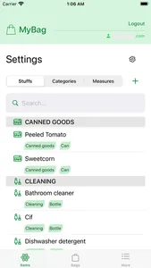 My Bags screenshot 3