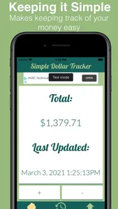 Simple Dollar Tracker screenshot 0