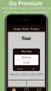 Simple Dollar Tracker screenshot 2