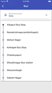 Hyderabad Metro, MMTS, RTC bus screenshot 3