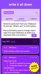 Purplenotes screenshot 1