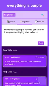 Purplenotes screenshot 2