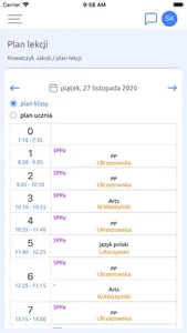 Dziennik ZSPwK screenshot 2