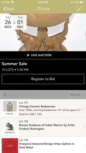 Randy Higbee Gallery Auction screenshot 1