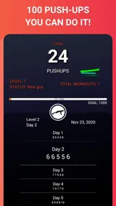 100 Pushups BeStronger Workout screenshot 2