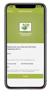IoTOnDemand Control Panel screenshot 1