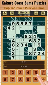 Kakuro Cross Sums Puzzles screenshot 0