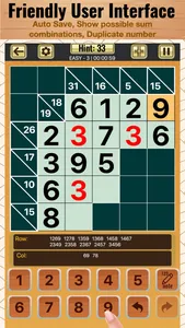 Kakuro Cross Sums Puzzles screenshot 4