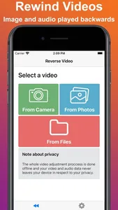 Reverse Video - Play Backwards screenshot 0