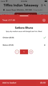 Tiffins Indian Takeaway screenshot 4