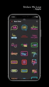 Neon Glow Stickers screenshot 2