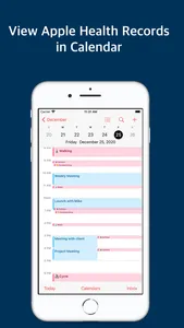 Import health into calendar screenshot 1