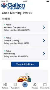 Gallen Insurance Mobile screenshot 1