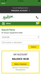 Hutson Customer Portal screenshot 1