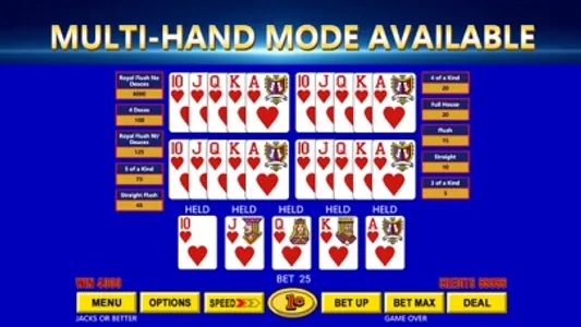 Pocket Video Poker King screenshot 2