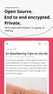 Notesnook: Private note taking screenshot 1