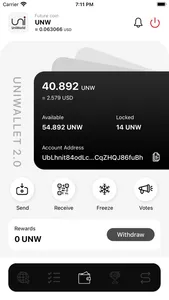 UniWorld Wallet screenshot 2