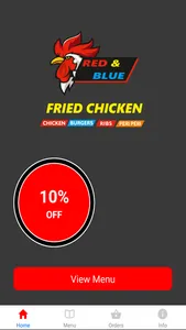 Red And Blue Fried Chicken screenshot 0