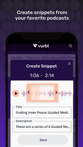 Vurbl: Stream Audio & Podcasts screenshot 2